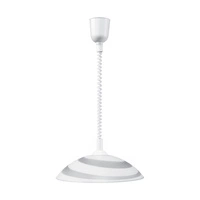 Circle Pendant Lamp 1xE27 Max.60W White Synthetic Material/White Synthetic Material Cable/White Glass 4313502