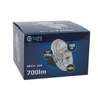 LED bulb 12W AR111 GU10 3000K black with reflector EKZA3391