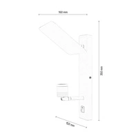 Lampa ścienna TURID biała led 23cm 5861102