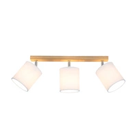 Aprillia Lampa Sufitowa 3xE27 Max.25W Dąb Olejowany/Biały 56744374