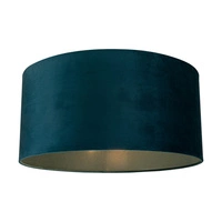 Lampshade Cylinder E27 H25 Sapphire Velvet A1427