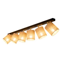 Jute Lampa Sufitowa 6xE27 Max.25W Czarny/Beżowy 56793604