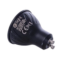 Black LED bulb 7W GU10 warm color 3000K EKZA565