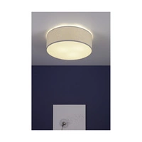 Lampa Sufitowa Mateo 3xE27 Max.25W Biały Metal/Beżowa Tapeta 87801802