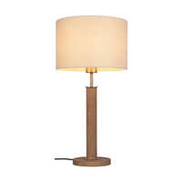 Benita Table Lamp 1xE27 Max. 40W Oiled Oak/Matte Nickel/Cream-Silver large 7017400611548