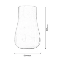 Lapshade Cylinder E27 H30 White PET G0687