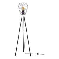 Endorfina lampa podłogowa 1xE27 maks. 40W czarny metal/czarny kabel PVC 12520104