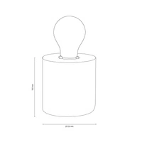 Trongo Round Lampa Stołowa 1xE27 Max.25W Dąb Olejowany/Antracyt 7071174