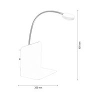 Arles Wall Lamp Incl. 1xLED 270lm 3000K 3W White Metal/Black Metal 5851102