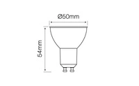 LED line GU10 SMD 220-260V 5W 410lm 50° cold white 6500K bulb
