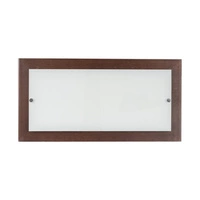 Kinkiet Finn 1xLED Zintegrowany 2100lm 2700K 24W Drewno Buk Orzech/Szkło Biało-Przezroczyste 4032976