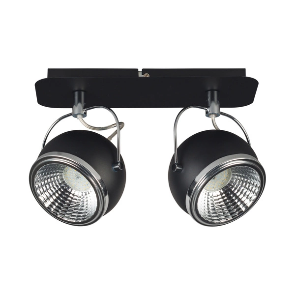 Lampa sufitowa kulowa w zestawie 2xGU10 LED 6W Czarny Metal 5009284