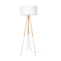 Panda Floor Lamp 1xE27 Max.60W Birch-White Wood/Transparent PVC Cable/White Fabric Shade 6010208210510