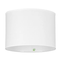 Lampshade Cylinder E27 H30 White Cotton with ECO Foil A0817