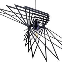 Lampa wisząca PLANET  serpentyna czarna 65cm 1872104