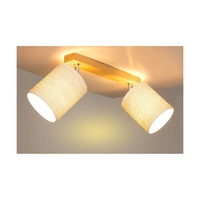 Boho Ceiling Lamp 2xE27 Max.25W Oiled Oak/Beige 56791274