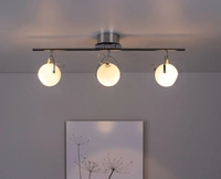 Ida Ceiling Lamp Incl. 3xLED Integrated 1200lm 2700K 3W Chrome Metal/White Glass 2760328