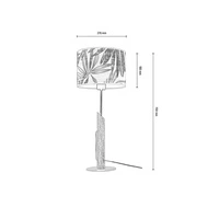 Hoja Lampa Stołowa 1xE27 Max.60W Czarny/Dąb Olejowany//Multikolor 862479104