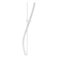 Daga Pendant Lamp 1xE27 Max.60W Chrome Metal/White Glass 1675128