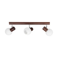 Karin Ceiling Lamp 3xE14 Max.40W Walnut Beech Wood/White Glass 2231376