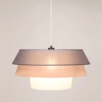 Lampa Wisząca Amar 1xE27 Max.60W Czarny Metal/Przezroczysty Kabel PCV/Grafitowo-Różowo-Biały Klosz Tkaniny 160970104