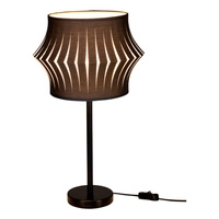 Lotus Lampa Stołowa 1xE27 Max.40W Czarny/Czarny PVC/Antracyt 724630104