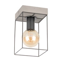 Gretter Concrete Ceiling Lamp 1xE27 Max.60W Gray Concrete/Black Metal 919408136