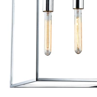 Lampa wisząca Telaio 6xE27 Max.60W Chromowany metal/przezroczyste szkło 9127628
