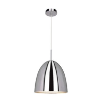 Mads Pendant Lamp 1xE27 Max.60W Chrome Metal/Transparent PVC Cable 1621128