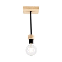 Lampa Sufitowa Chandelle 1xE27 Maks. 40W Dąb Olejowany/Czarny Metal 8424174
