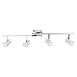 Ariel Ceiling Lamp Incl. 4xG9 Max.28W Chrome Metal/White Glass 2408428