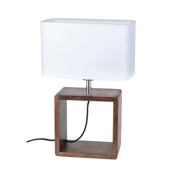 Cadre Table Lamp 1xE27 Max.25W Walnut/Black/White 7702976