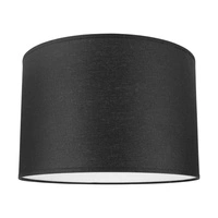 Abażur Cylinder E27 H30 Czarny Tkanina A0416